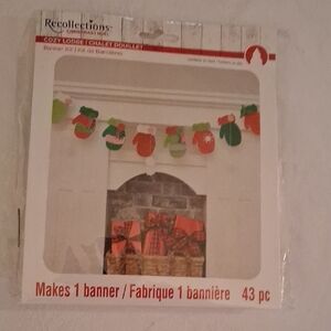 Recollections Cozy Lodge Banner Kit - Red, Green, White
